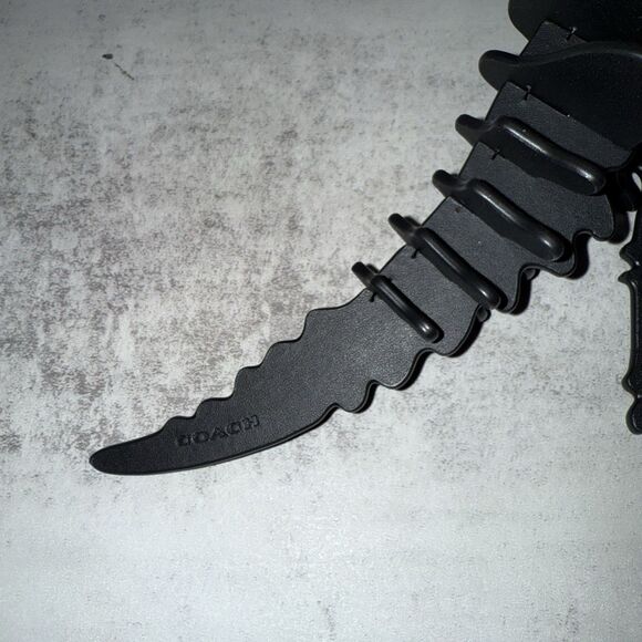 Coach Official Large Rexy Skeleton Bag Charm CCE76 B4/BK Brass/Black - Picture 5 of 8